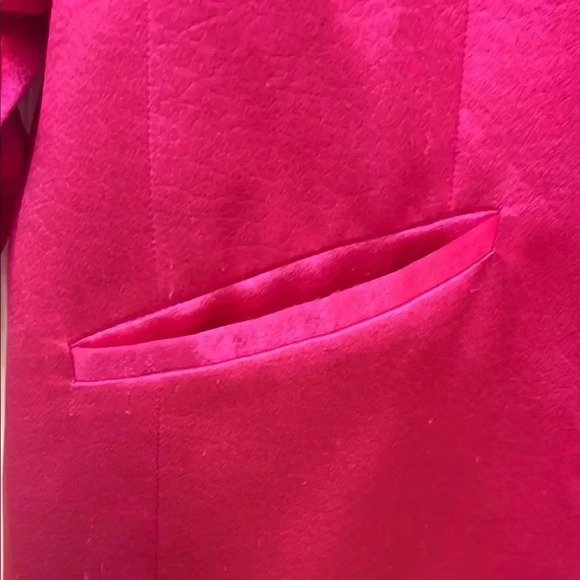 Cinq a sept Women's Pink Satin Blazer - Picture 5 of 16